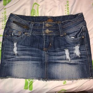mini jean skirt